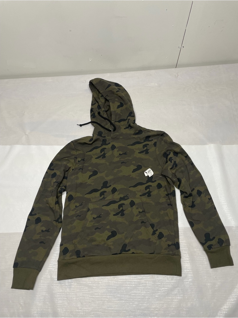 Old Navy Women's Olive & Black Camo Hooded Sweatshirt Sz:Small